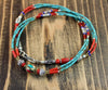 Necklaces Default Traditional Beaded Turquoise 21 Inch Necklace jn103