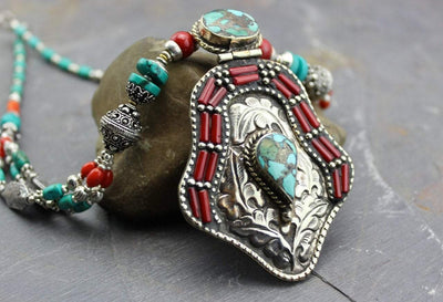 Necklaces Default Traditional Tibetan Artisan Necklace jn368