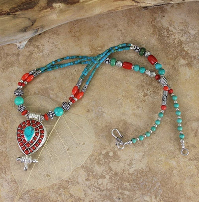 Necklaces Default Traditional Tibetan Gau Locket Necklace jn270