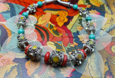 Necklaces Default Traditional Tibetan Karma Necklace jn370