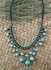 Necklaces Default Turquoise Dangle Necklace jn351