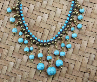 Necklaces Default Turquoise Dangle Necklace jn351