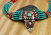 Necklaces Default Turquoise Empowerment Tibetan Necklace JN576