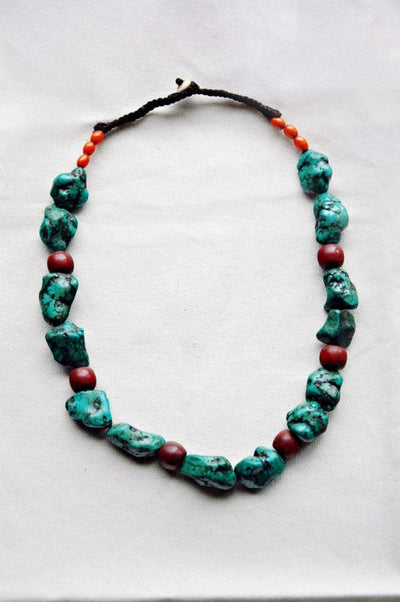 Necklaces Default Turquoise Nugget Necklace jn197