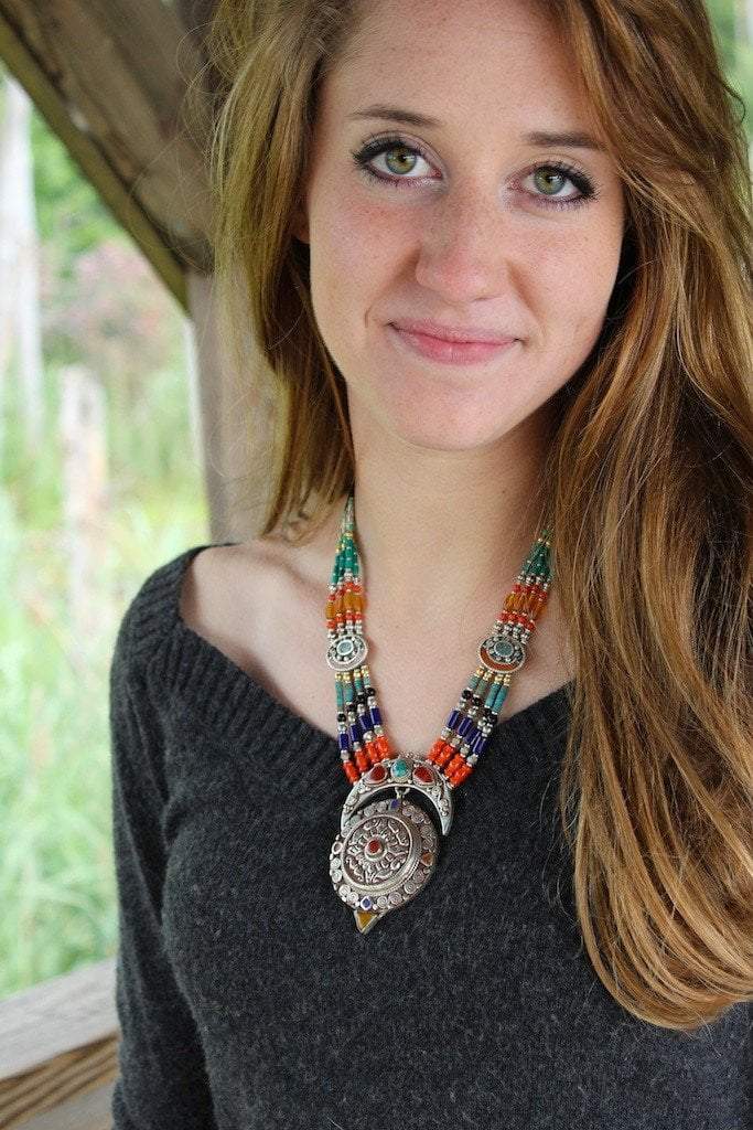 Necklaces Default Vintage Tibetan Necklace jn267