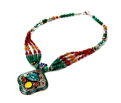 Necklaces Default Warming and Balancing Tibetan Necklace jn306