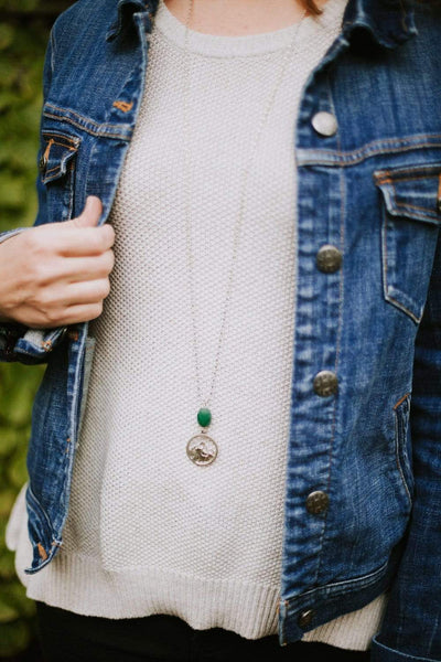 Necklaces Everest Necklace with Aventurine JN805