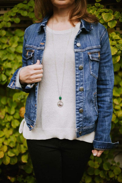 Necklaces Everest Necklace with Aventurine JN805