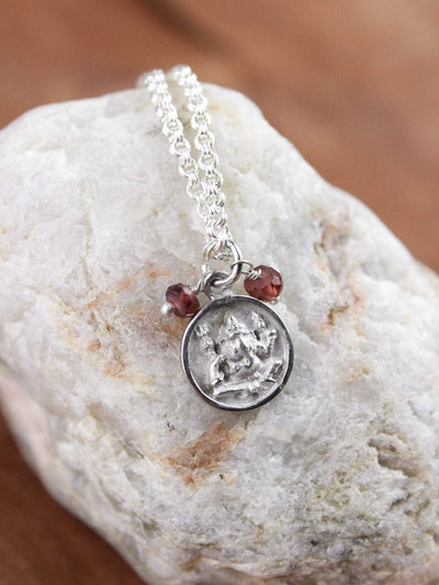 Necklaces Ganesh and Om Tiny Dharma Necklace JN695