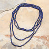 Necklaces Hand Knotted Lapis Wrap Necklace JN752