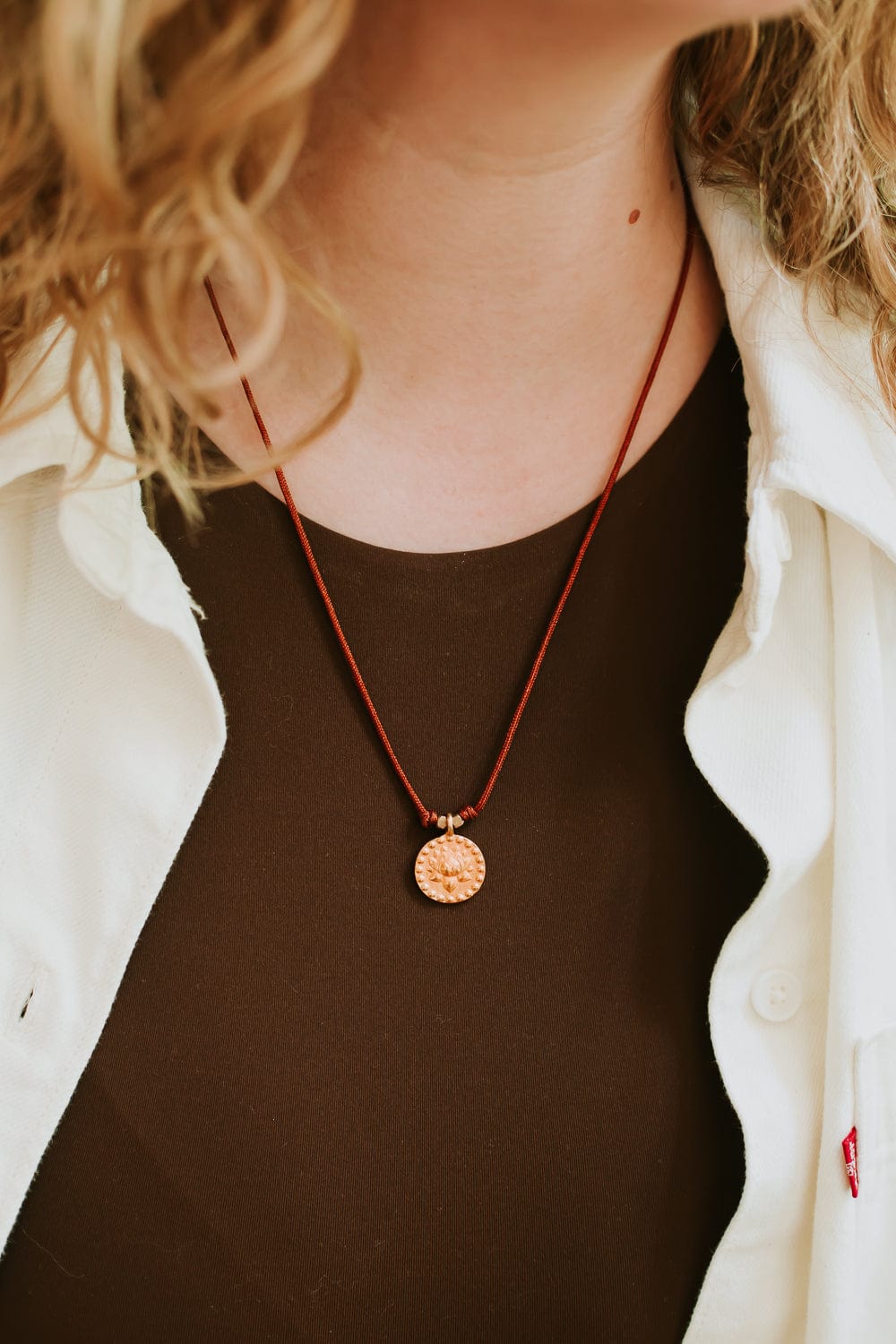 Necklaces Healing Om & Lotus Necklace JN829