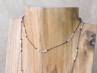 Necklaces Hill Tribe Silver Lariat Necklace JN772
