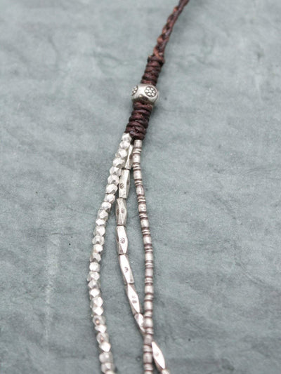Necklaces Hill Tribe Silver Strands Necklace JN770
