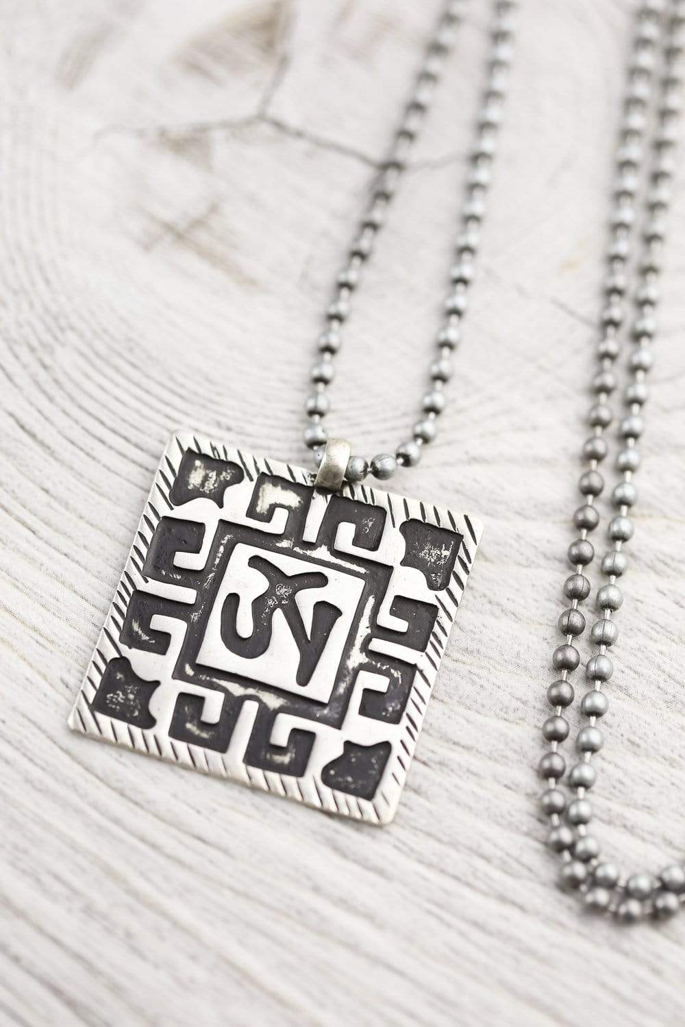 Men's Om Vintage-Style Necklace