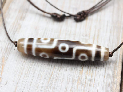 Necklaces Nine Eye Dzi Bead Protection Necklace DZNECK041