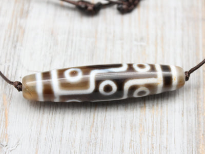 Necklaces Nine Eye Dzi Bead Protection Necklace DZNECK041