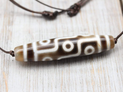 Necklaces Nine Eye Dzi Bead Protection Necklace DZNECK041