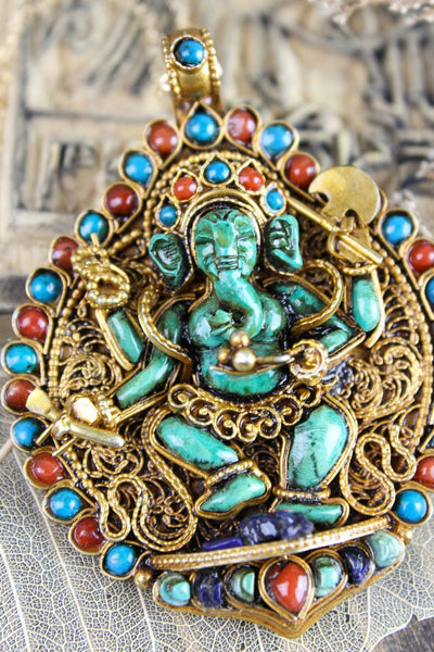 Necklaces One of a Kind Ganesh Pendant Necklace UN023