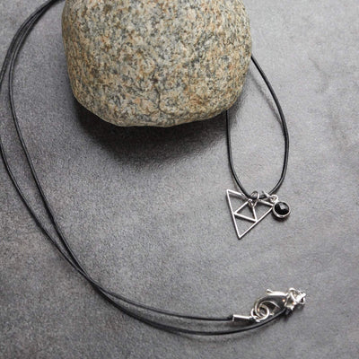 Necklaces Onyx Sacred Geometry Necklace JN736