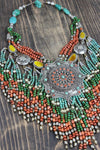 Necklaces Pendulous Beaded Tibetan Necklace JN636