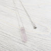 Necklaces Rose Quartz Crystal Chakra Energy Necklace JN835.RoseQuartz