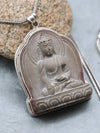 Necklaces Shakyamuni Carved Stone Pendant Necklace JN779