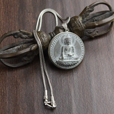 Necklaces Shakyamuni Stone Pendant Necklace JN739