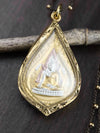 Necklaces Thai Golden Buddha Amulet Necklace jn759