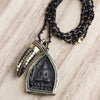 Necklaces Tibetan Horn with Thai Amulet Necklace JN663