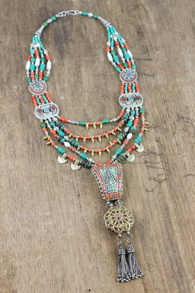 Necklaces Tibetan Necklace of Good Fortune JN653