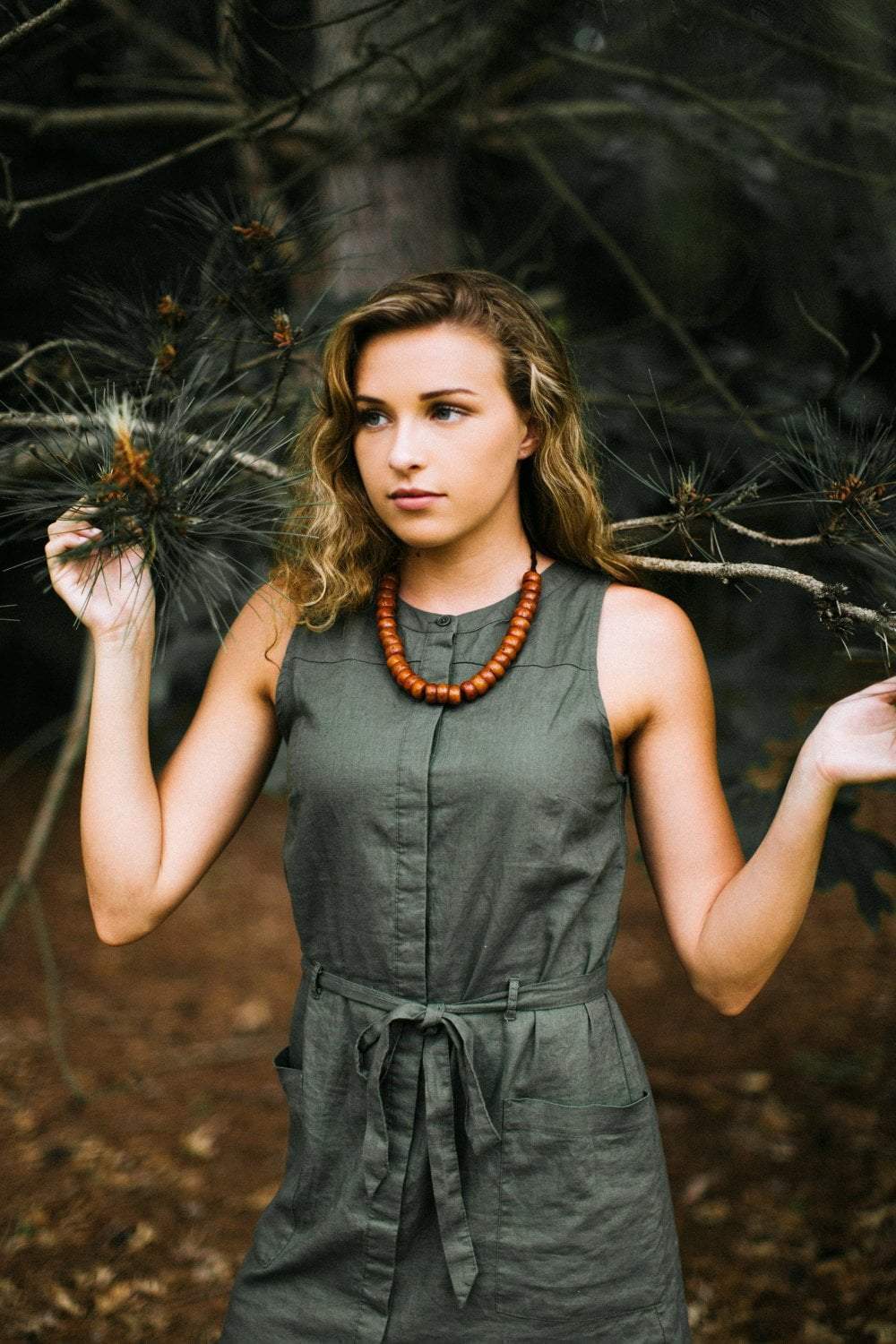 Necklaces Vintage Copal Amber Necklace JN762