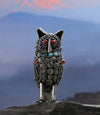 New Items,Under 35 Dollars,Home Default Handcrafted Metal Owl home007