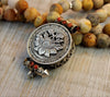 One of a Kind,Jewelry,Mala Beads,New Items,Om,Tibetan Style,Men's Jewelry,Women Default Tibetan Optimism Mala with Crazy Lace Agate ml463
