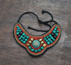 One of a Kind,Jewelry,New Items Default Traditional Tibetan Necklace Bone and Turquoise jn503