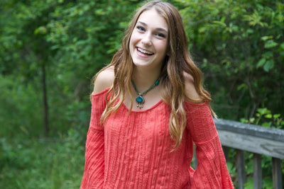 One of a Kind,Jewelry,New Items,Turquoise Default Turquoise Stone Necklace jn557