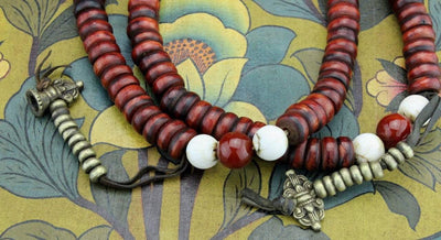 One of a Kind,Mala Beads,New Items,Tibetan Style,Men's Jewelry Default One of a Kind Bone Monk's Mala 14 monksmala14