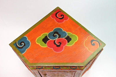 One of a Kind,New Items,Home Default Dharma Wheel Corner Cabinet FURN009