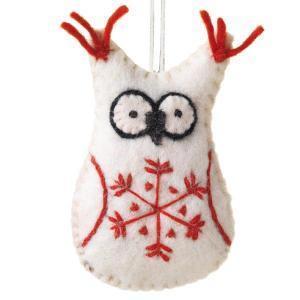 Ornaments Default Snowflake Owl Ornament ho004