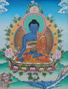 Paper Goods,Clothing,Buddha,Tibetan Style Default Medicine Buddha Postcard bk002