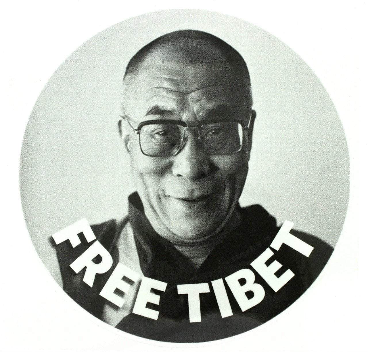 Paper Goods Default Dalai Lama Free Tibet Sticker ft037