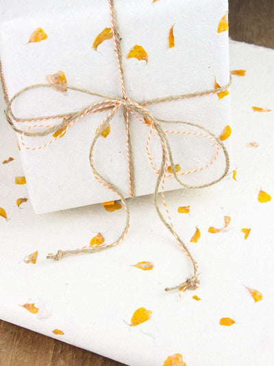 Paper Goods Nepalese Marigold Flower Lokta Paper Sheets PA005