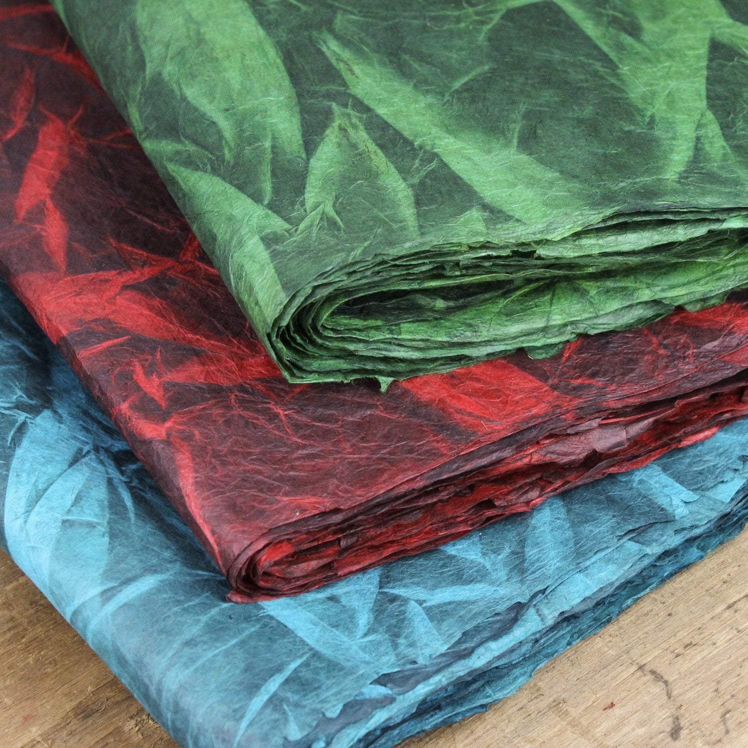 Paper Goods Red Colorful and Textured Nepalese Lokta Paper Sheets PA001.red