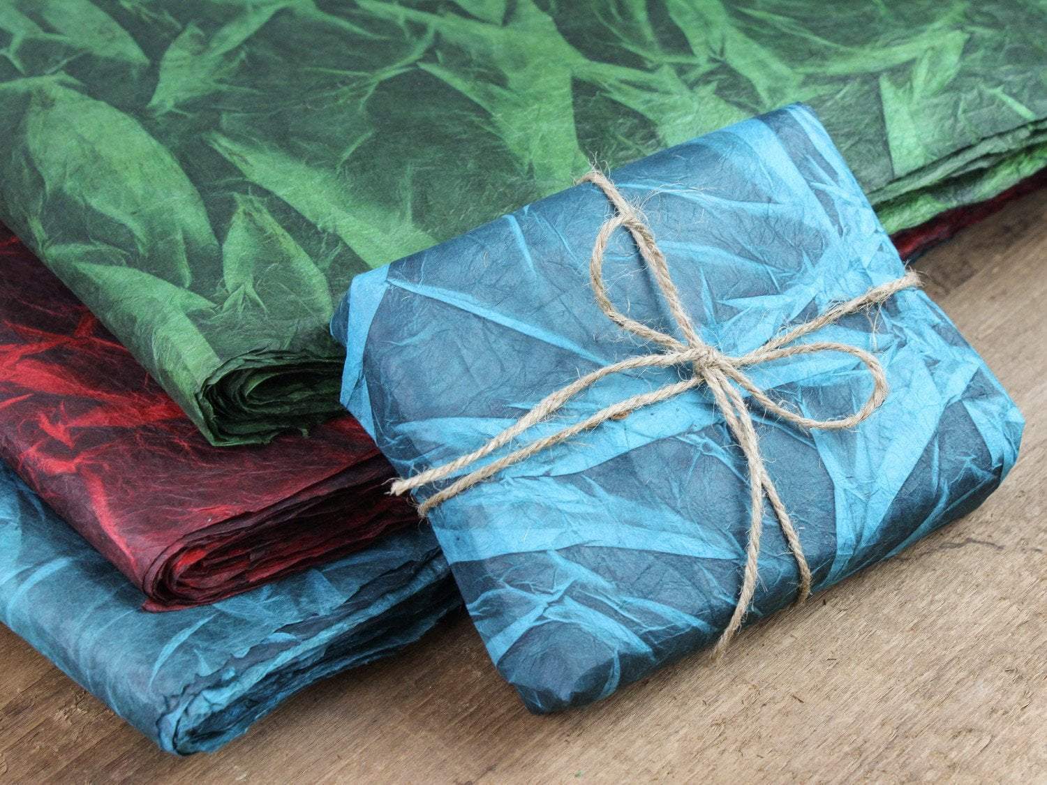 Paper Goods Red Colorful and Textured Nepalese Lokta Paper Sheets PA001.red