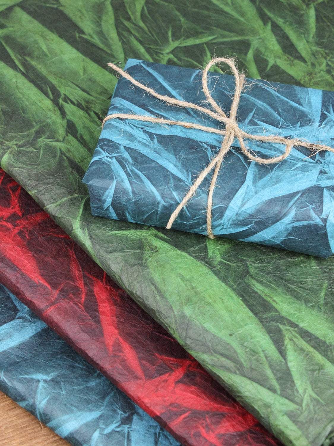 Paper Goods Red Colorful and Textured Nepalese Lokta Paper Sheets PA001.red