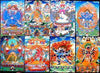 Paper Goods,Sale,Meditation,Buddha,Tibetan Style,Ritual Items,Under 35 Dollars,Holidays Default Postcard Set of 6 bk029
