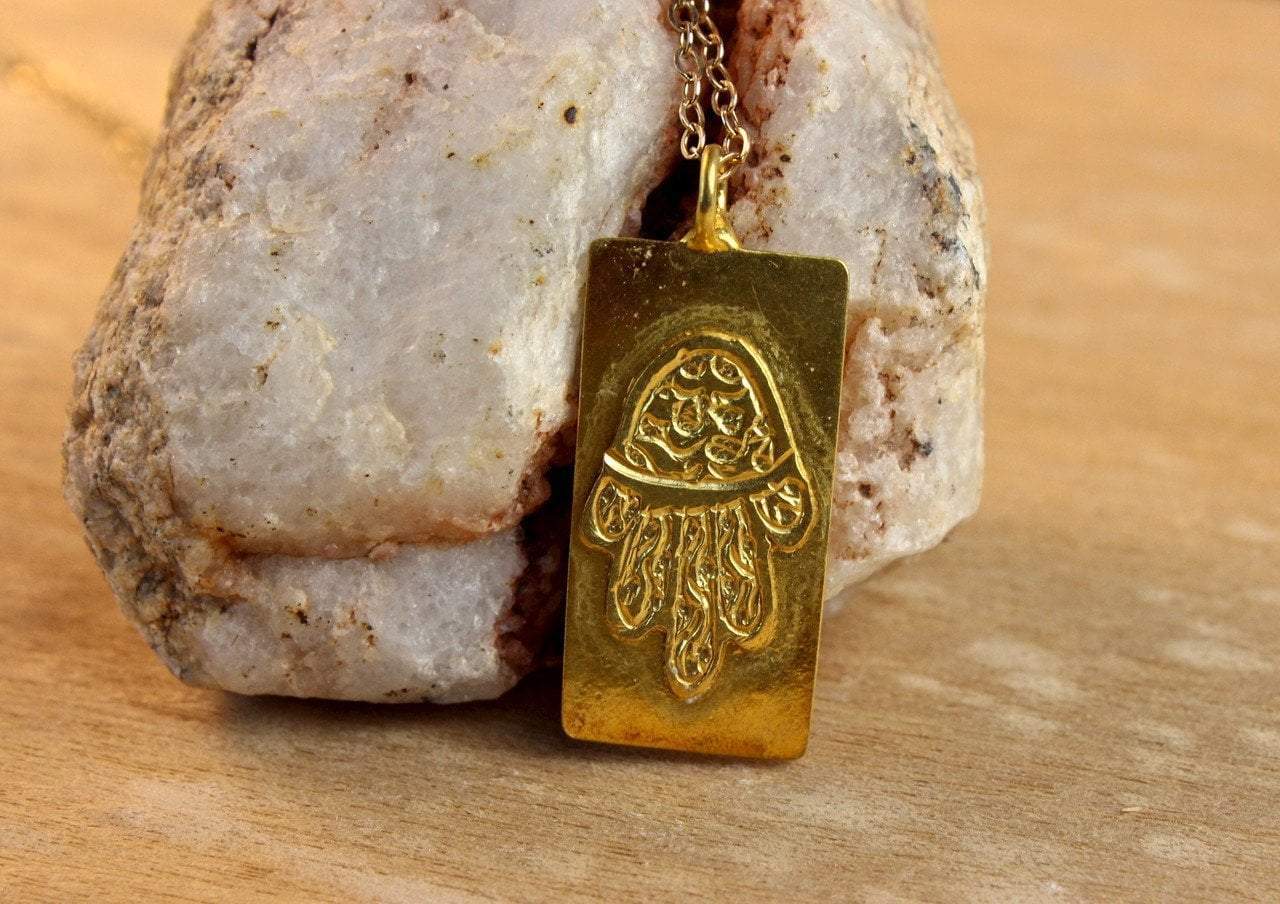 Pendants Default Gold Plated Hamsa Pendant jp257