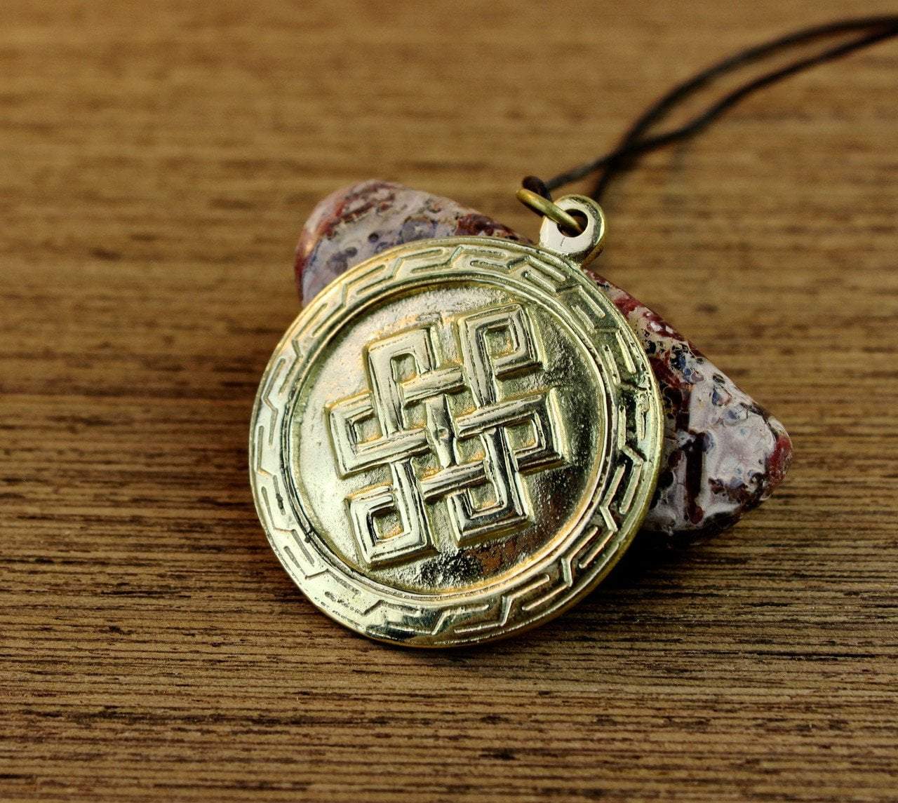 Pendants Default Infinite Compassion Brass Pendant jp550