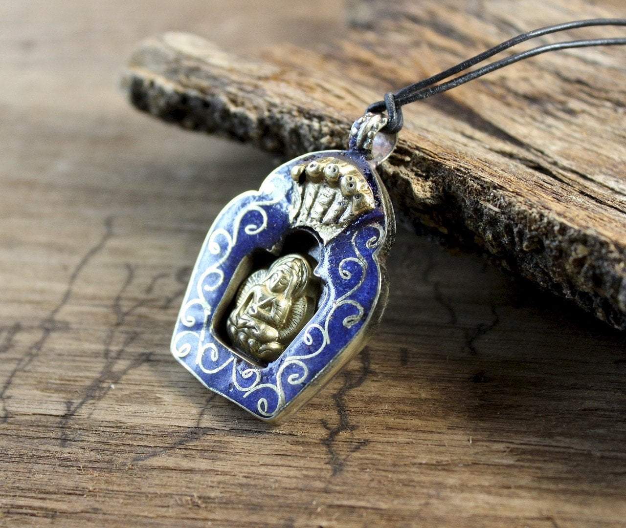 Pendants Default Lapis Buddha Altar Pendant jp477