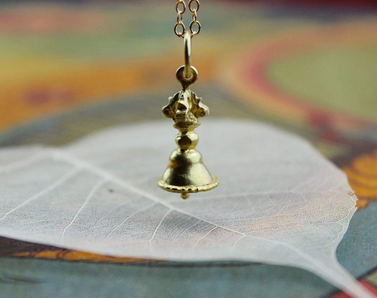 Pendants Default Mini Vermeil Bell Pendant jp448