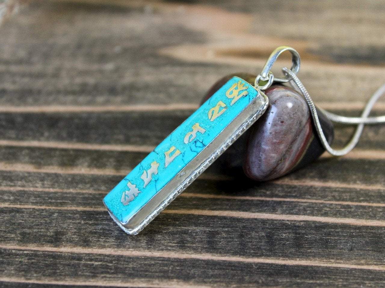 Pendants Default Turquoise Tibetan Compassion Pendant jp480